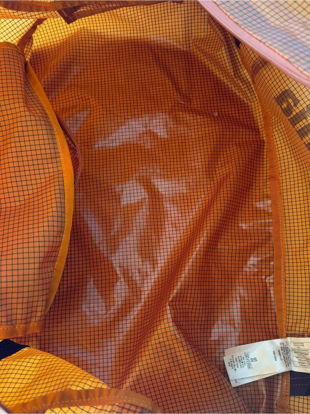 Patagonia Lightweight Black Hole 45L Duffle Bag or Backpack Orange Ripstop Nylon